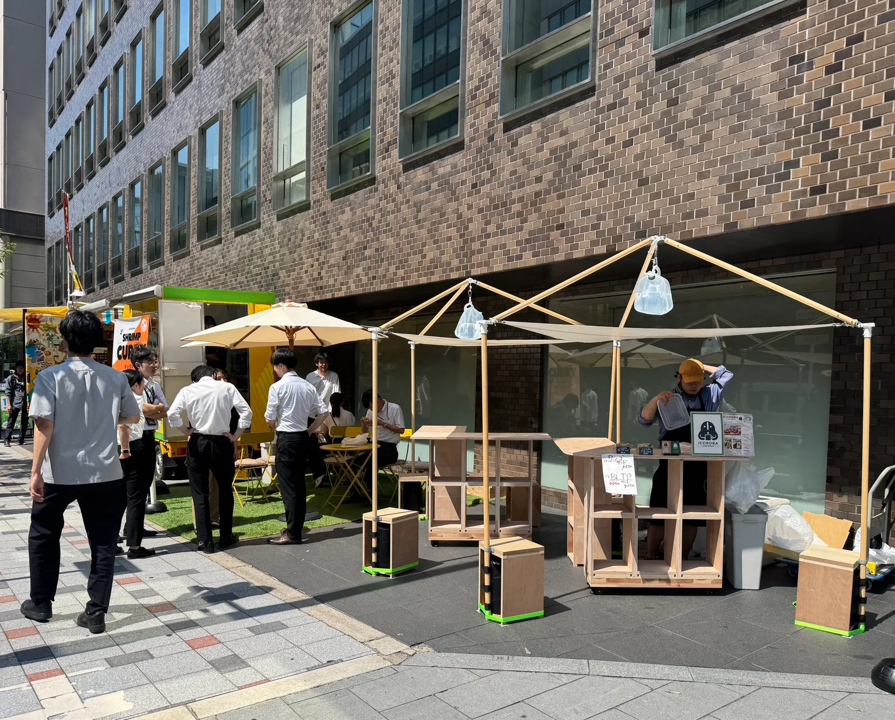 Paviljongen i bruk ved pop up-arrangement